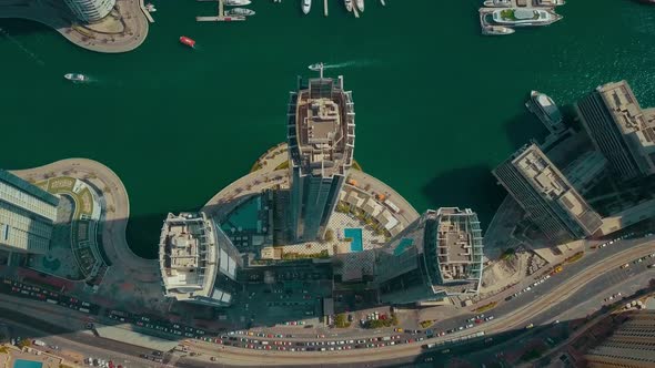 Top Drone Aerial View in Dubai