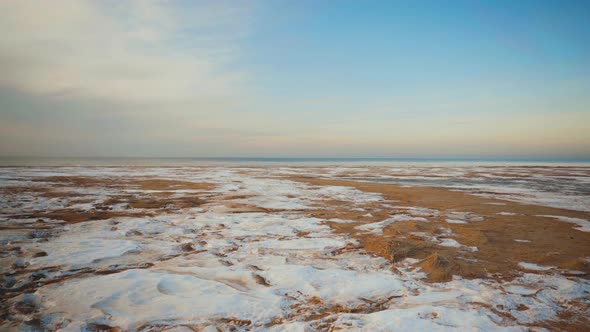 Sand Dunes of the Baltic on a Winter Day