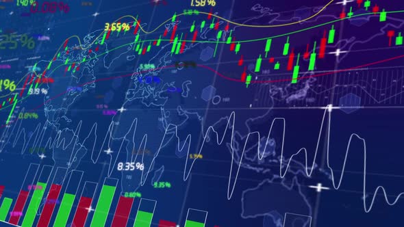 Trend Chart Of Stock Index In Financial Market