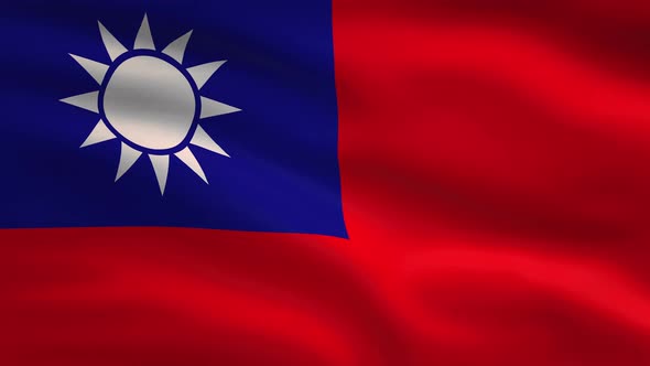 Taiwan Windy Flag Background 4K alt