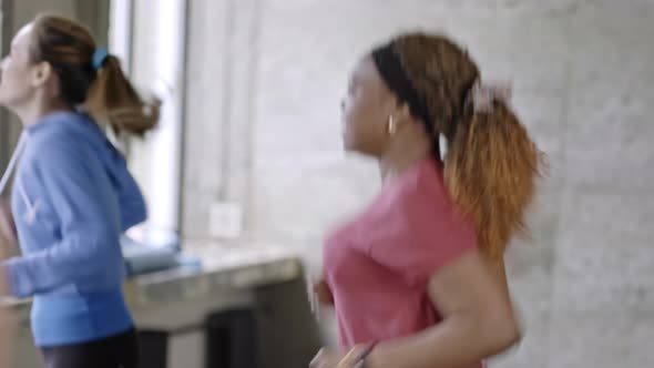 Woman Enjoying Aerobic Class alt