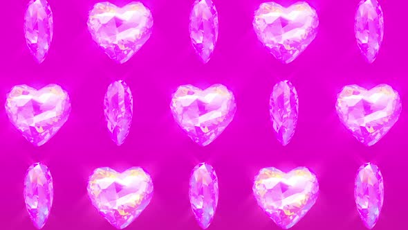 4k Diamond Hearts