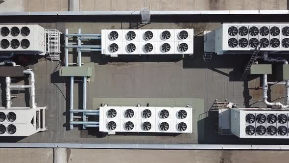 Heating Ventilating and Air Conditioning Units on Roof of Mall