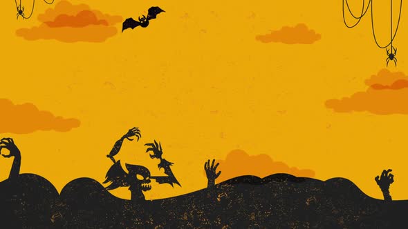 halloween background with pumpki alt