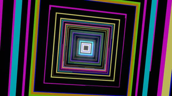 Abstract VJ LOOP neon flickering motion background.