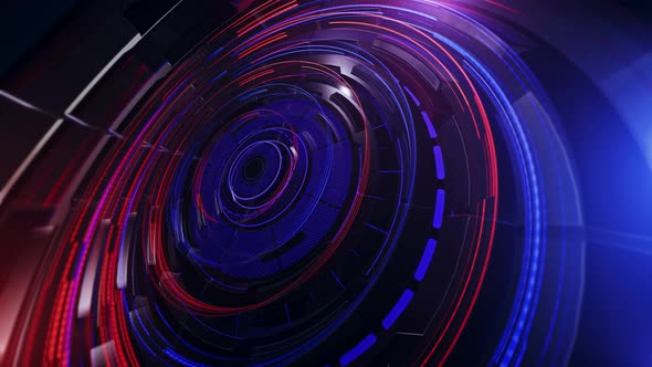 News Intro Graphic Animation With Lines And Circular Shapes A6 alt