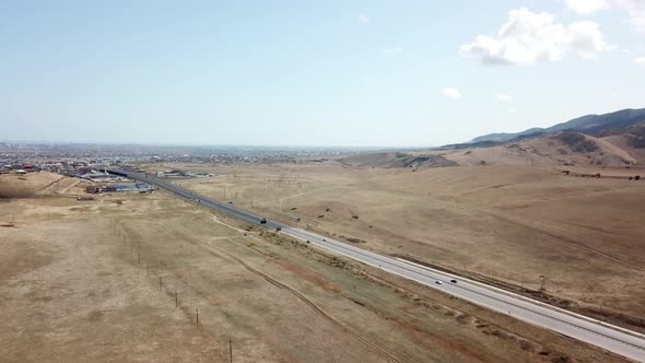 Mountain Road in Dagestan Republic North Caucasus Russia alt