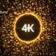 Gold Particles Shape Background - VideoHive Item for Sale