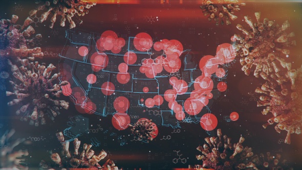 Mapping Epidemic Outbreak in the United States Full HD