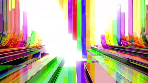 Colorful Glossy Line Background alt