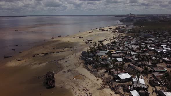 Tropical Cyclone Idai aftermath destruction in Beira, Mozambique, Southern Africa. alt
