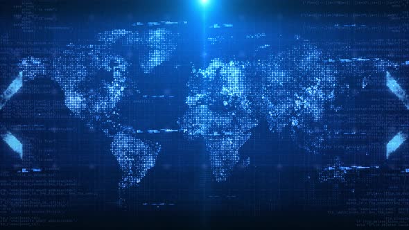 Futuristic globalization science and technology Global Social network connection. alt