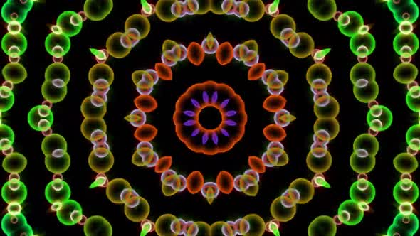 Shiny Glittering Rings Motion Background