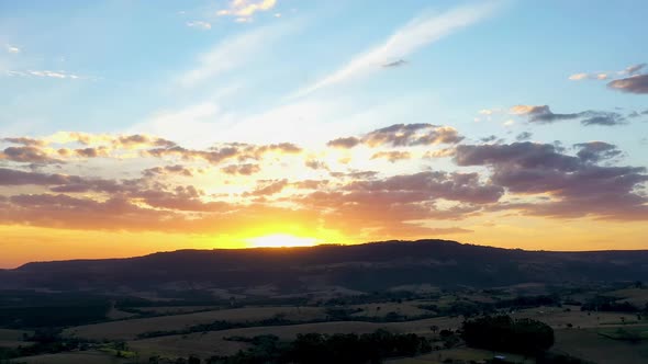 Countryside rural clouds Timelapse. Tropical scenery. Motion at blue sky. alt