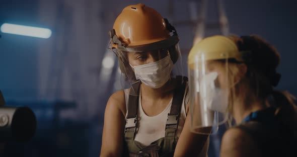 Professional Female Workers on Industrial Manufacture alt