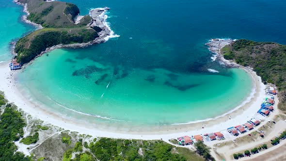 Coast city of Lakes Region tourism landmark of Rio de Janeiro Brazil. alt