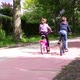 Kids biking on bike path - VideoHive Item for Sale