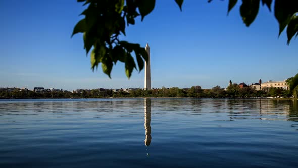 Washington Monument Reflecting On The Lake 27