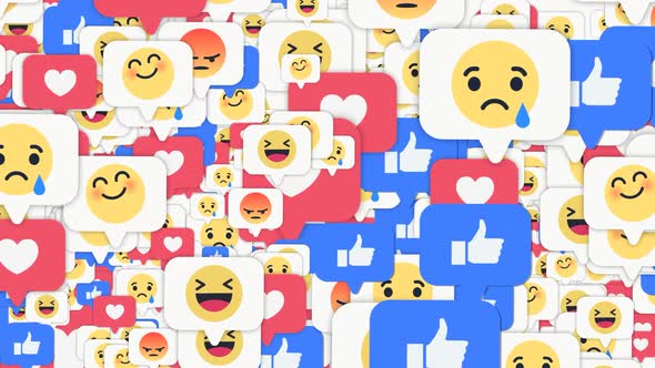 Facebook Emoji Flying Slow