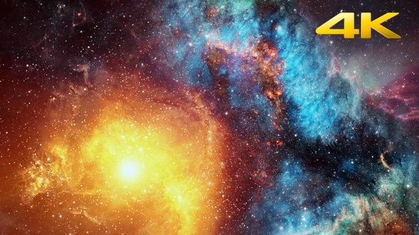 Space Nebula Flight Looped 4K alt