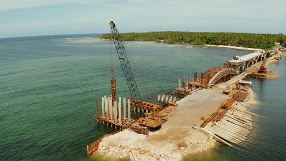 Bridge Under Construction on the Island of Siargao alt