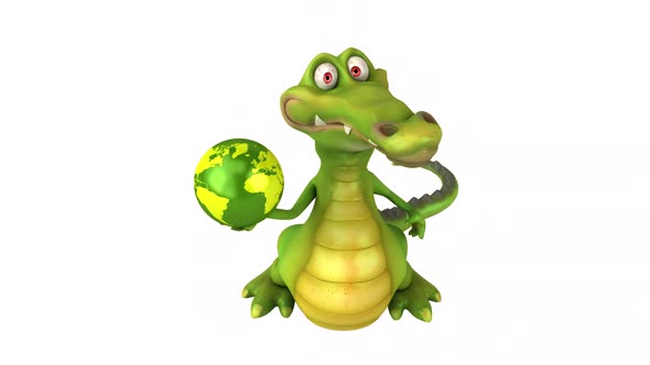 Fun crocodile - 3D animation alt