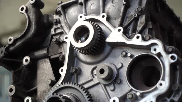 auto mechanic diagnoses a car using a computer. car workshop alt