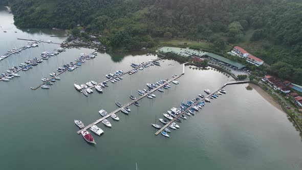 Brazilian Paraty beach city landmark. Tropical summer beach. alt
