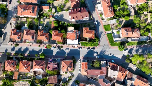 Cappadocia aerial view 4 K View of the City Urgup alt