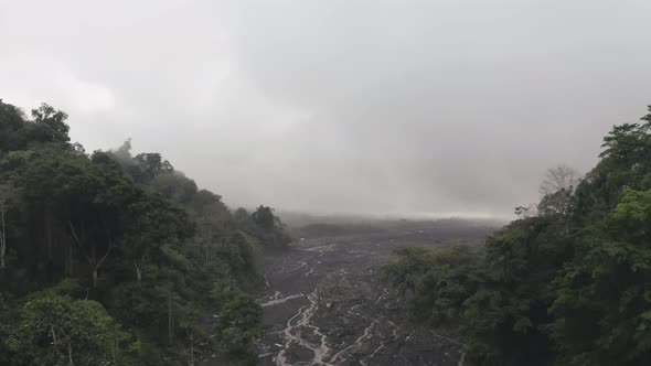 Drone View of Picturesque Landscape of Green Forest and Springs alt