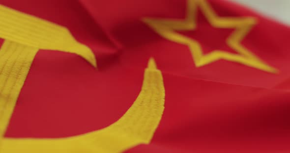 Soviet Russia flag of communism with hammer and sickle alt