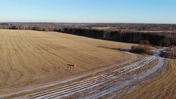 Rolls Of Straw In A Harvested Field, part 8