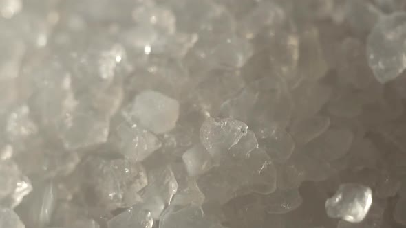 White Silica Gel Crystals in Granules Macro Shooting alt
