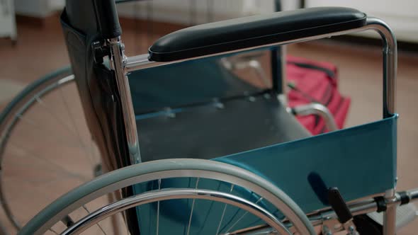 Close Up of Wheelchair for Transportation Assistance and Support alt