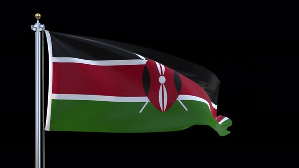 Kenya Waving Flag alt