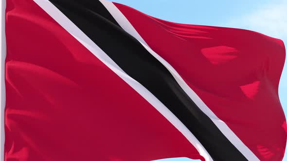 Trinidad and Tobago Flag Looping Background