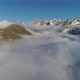 above the clouds, snowy mountains - VideoHive Item for Sale
