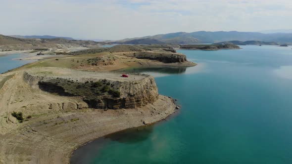 Aerial View of Reservoir