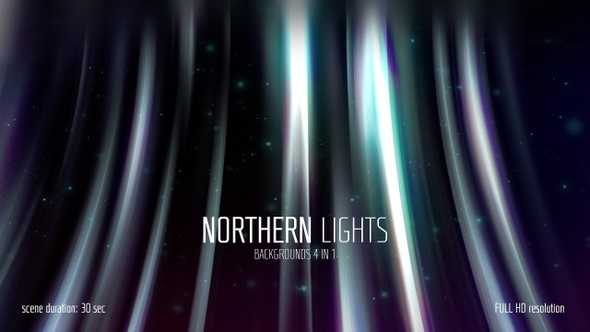 Northern Lights Backgrounds | 4 Scenes