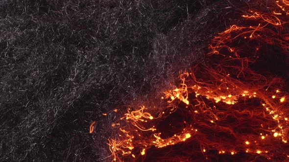 Fire spreads quickly through steel wool 29 alt