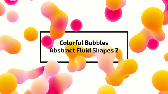 Colorful Bubbles - Abstract Fluid Shapes - 2
