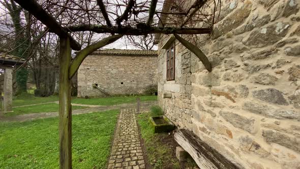 Countryside Walk Between Houses alt