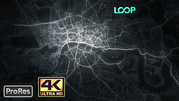 London - City Map - 4K