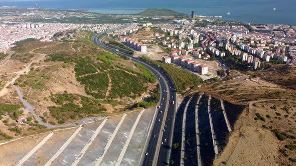 Modern City Aerial View alt