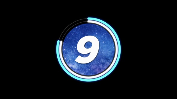 Countdown 20 Second Timer Space Background alt