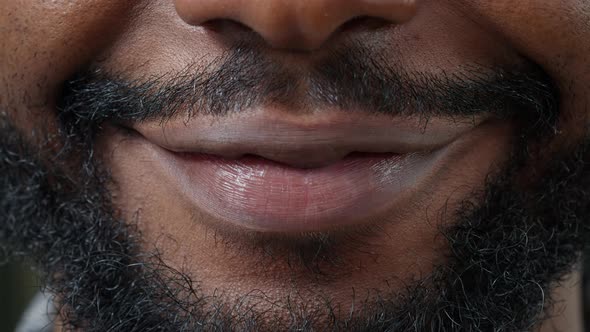 Macro Shot Collage of Authentic People Moving Their Lips alt
