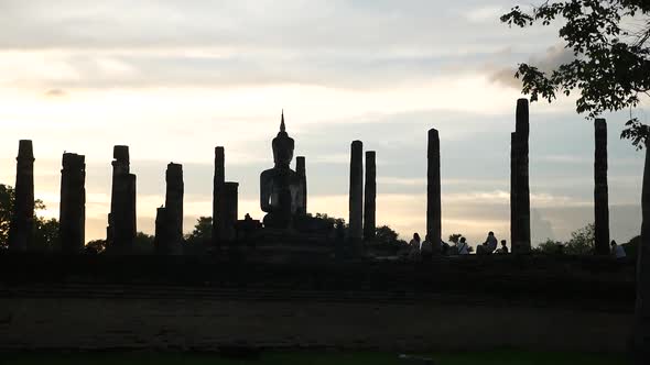SUKHOTHAI OLD BUDDISM at SUKHOTHAI HISTORICAL PARKSUKHOTHAI PROVINCE, THAILANDSHOT ON PANASONIC LU alt