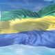 4K 3D Gabon Flag 