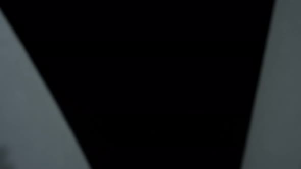 Closeup Leafing Pages Through Book. Dolly Shot Book Sheets with English Text alt