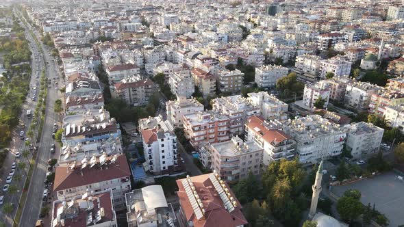 Alanya, Turkey - a Resort Town on the Seashore. Aerial View alt